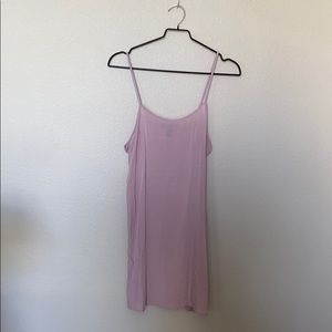 Baby pink slip dress